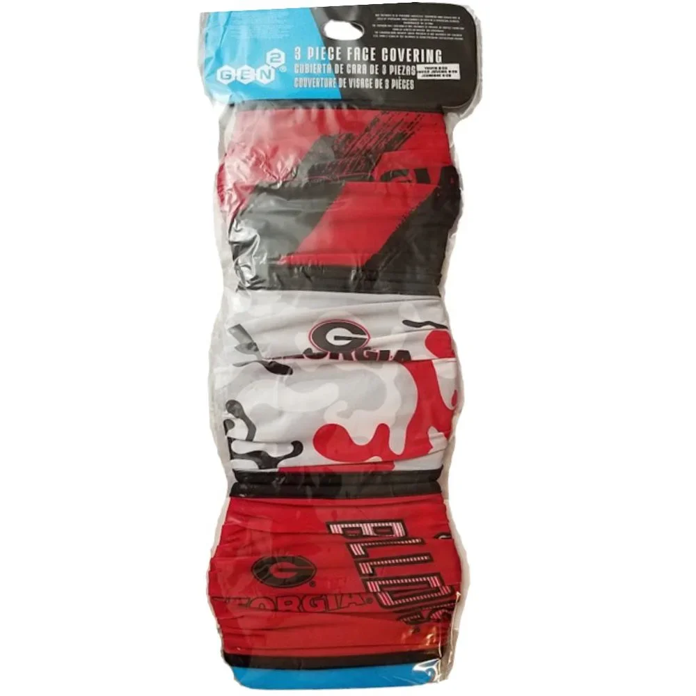 Georgia Bulldog 3 Piece Face Masks Boys One Size